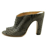 Maison Martin Margiela Python Us 8 Green Peep Toe Bootie