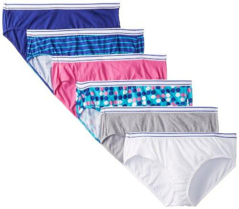 Hanes Core Sporty Hipster Panty Assorted Size 7 Pack Of 6