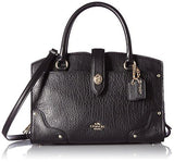 Grain Leather Mercer 24 Satchel Liblack Satchel