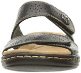 Leisa Lacole Slide Sandal Black Leather 7 M Us