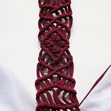 Mooskini Handknit Rope Bikini Maroon Color Padded Swimsuit Bikini Set Mus Size 46 B922