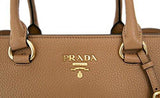 Prada 1Ba058 Brown Leather Shoulder Bag