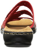 Leisa Cacti Slide Sandal Red Leather 9 M Us