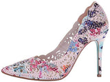 Blue By SbElsa Dress Pump, Blush Multi, 8 M Us