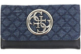 Guess G Lux Denim Slim Clutch Trifold Wallet