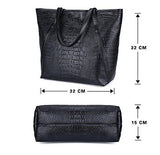 Casual Shoulder Bags Pu Female Big Tote Bags For Ladies Handbag Large Capacity Sac A Main Femme De Marque Black Color