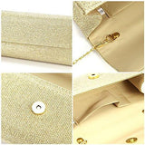 Jubileens Evening Party Wedding Ball Prom Clutch Wallet Handbag Gold