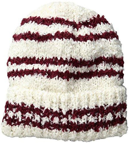Eneration Slouchy Nubby Beanie Wine Berry One Size