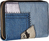 Marc Jacobs Denim Patchwork Zip Phone Wristlet Denim Multi Handbag