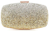 Yuenjoy Evening Bags Wedding Clutch Purse With Gradient Colors Glitter Gold Silver