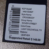 Kenneth Cole York Dover Street Crossbody Bag Light Gold