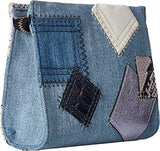 Marc Jacobs Denim Patchwork Clutch Pouch Denim Multi Handbag