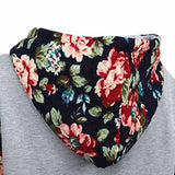 Creti Fashion Long Sleeve Printed Drawstring Pullover Hoodies Sweatshirt