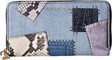 Marc Jacobs Denim Patchwork Standard Continental Wallet Denim Multi Wallets