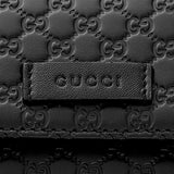 Gg Microguccissima Leather Continental Flap Wallet 449396 Black