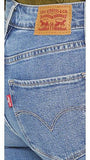 Levis 721 High Rise Distressed Skinny Jeans Rugged Indigo 27
