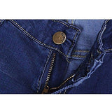 Vicvik Knee Skinny Denim Distressed Ripped Boyfriend Jeans L