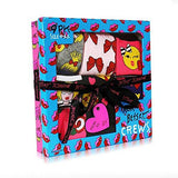 Betsey Johnson 9 Pack Fashion Bow Emoji Crew Gift Box, Assorted, 911