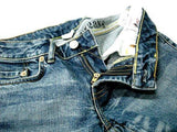 New Genes Jeans Lowrise Denim Hipster Bootcut Light Blue/Purple Stretch 27