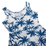 Herou Summer Beach Casual Flared Floral Tank Dress Medium Flower18
