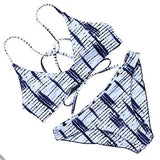 Mooskini Lovely Pattern Polka Dot Halter Bikinis Set Beach Wear Bathing Suit Mus Size 46 B642