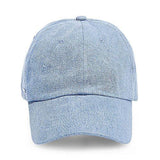 Solid Baseball Hat Light Denim One Size
