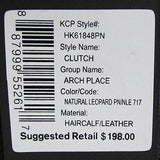 Kenneth Cole York Arch Place Clutch Nat Leopard Black One Size