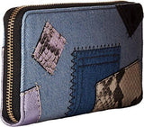 Marc Jacobs Denim Patchwork Standard Continental Wallet Denim Multi Wallets