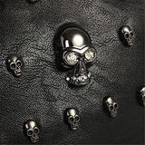 Fashion Shoulder Bag Skull Face Studs Punk Rivet Lady Messenger Pu Leather Goth Coressbaby Bags Tassels Vintage Style