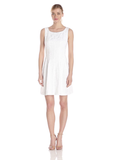 Taylor Dresses Sleeveless Fit And Flare Dress, White, 10